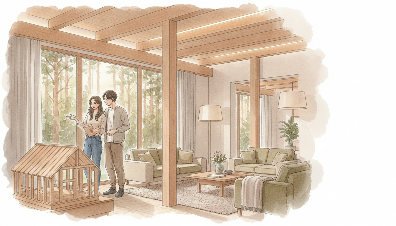 住友林業は木材を活かしたデザイン提案に強みがある